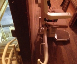 Curved stairlift view 4
