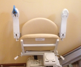 Handicare Simplicity 5 with seat folded